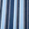 Blue Navy Stripe Quilted 13-Ft Hammock with Heavy Duty Bronze Metal Stand
