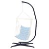 Free shipping Hammock Chair Stand Only - Metal C-Stand for Hanging Hammock Chair,Porch Swing - Indoor or Outdoor Use - Durable 300 Pound Capacity,Blac