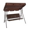 170*110*152cm With Canopy Teslin Cushion 250kg Load-Bearing Iron Swing