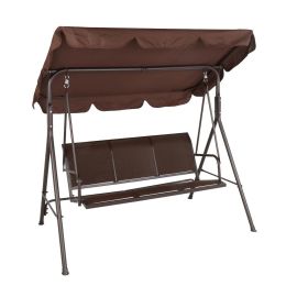 170*110*152cm With Canopy Teslin Cushion 250kg Load-Bearing Iron Swing