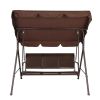 170*110*152cm With Canopy Teslin Cushion 250kg Load-Bearing Iron Swing