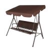 170*110*152cm With Canopy Teslin Cushion 250kg Load-Bearing Iron Swing