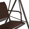 170*110*152cm With Canopy Teslin Cushion 250kg Load-Bearing Iron Swing