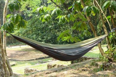 Parachute Expedition Hammock - Double (Color: Green & Olive - SKU 72216)