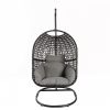 Single Free Standing Swing Chair For Home, Modern Nest Design, 300 LBS Capacity (37.4x41.34x76.77)