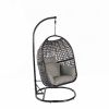 Single Free Standing Swing Chair For Home, Modern Nest Design, 300 LBS Capacity (37.4x41.34x76.77)