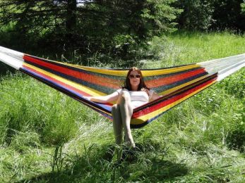 Mayan Hammock - Double (Color: Hot Colors - SKU #10-MHD-HC)