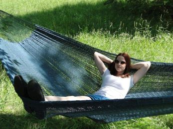 Mayan Hammock - XL Family-sized Thick Cord (Color: Forest Green - SKU #24-MHXLTC-FG)
